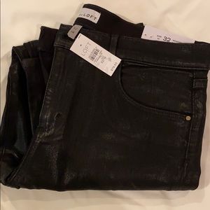 Black coated jeans